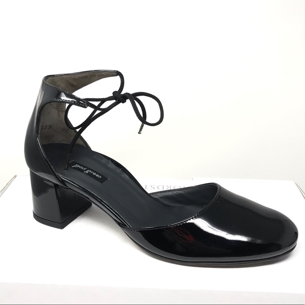 Molly Black Patent Heels  8US (UK 5.5)